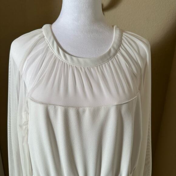 GLAMOUR - White Size 12 Day or Evening Dress. Double lined Washable. NWOT - Picture 7 of 16